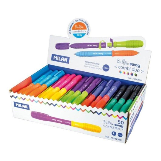 Bolígrafos Milan SWAY Combi Duo Pack 2 Unidades 4 Colores