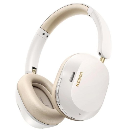 Auriculares UGREEN HiTune Max 5C sem fios Bluetooth 5.4 com Cancelamento de Ruído Branco