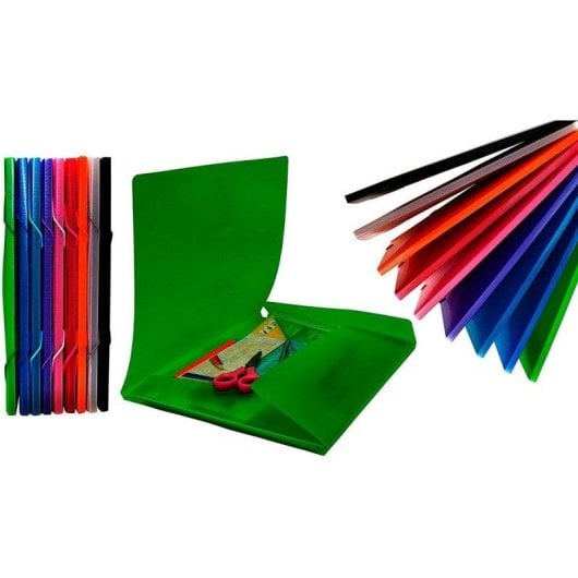 Cartella Office Box A4+ con chiusura elastica per blocco da disegno