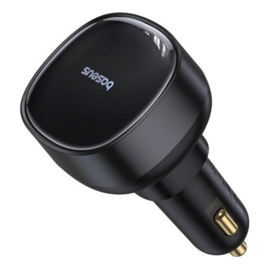 Cargador de Coche Baseus Enjoyment Pro 60W USB-C Retráctil Negro