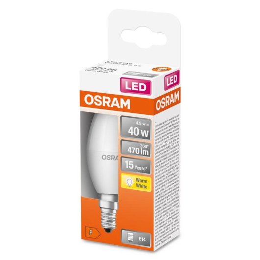 Lámpara LED Osram STAR 5W E14 470 lm Blanco cálido