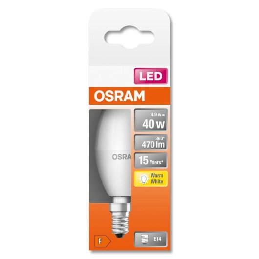 Lámpara LED Osram STAR 5W E14 470 lm Blanco cálido