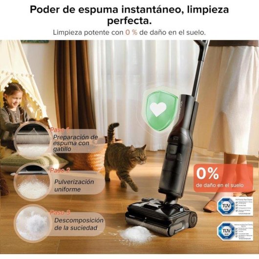 Aspirador Fregona Roborock F25 Ace Pro 25.000 Pa 60 min Autolimpieza Antienredos