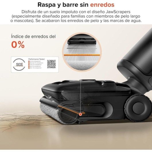 Aspirador Fregona Roborock F25 Ace Pro 25.000 Pa 60 min Autolimpieza Antienredos