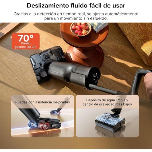 Aspirador Fregona Roborock F25 Ace Pro 25.000 Pa 60 min Autolimpieza Antienredos