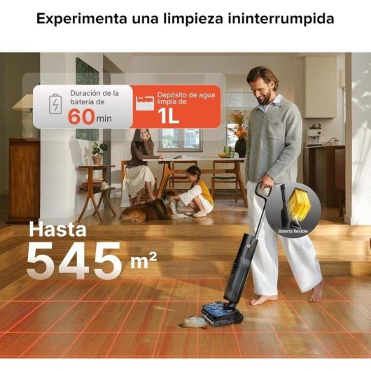 Aspirador Fregona Roborock F25 Ace Pro 25.000 Pa 60 min Autolimpieza Antienredos