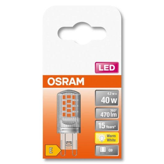 Lámpara LED Osram STAR 4,2 W G9 470 lm Blanco cálido