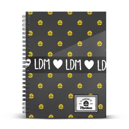 Cuaderno Espiral A5 Karactermania La Diversión de Martina 120 Hojas Cuadro 5 mm