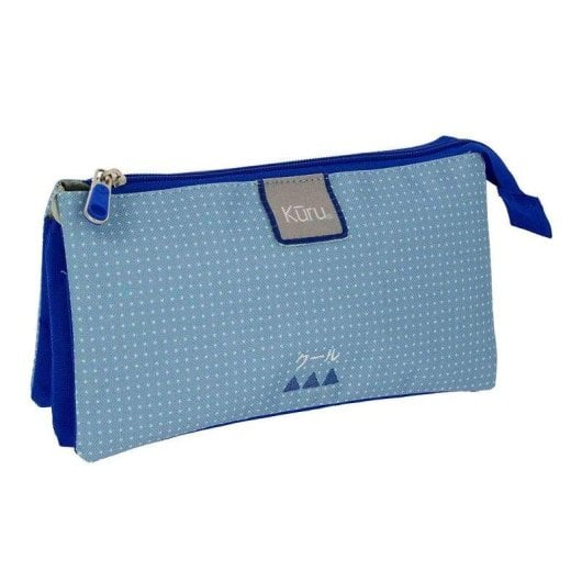Estuche Portátil Triplo Plano Grafoplás Kūru Azul