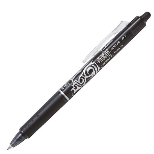 Penna Pilot Frixion Ball Clicker 0.7 mm Cancellabile Ricaricabile Grip Anti Fatica Nero