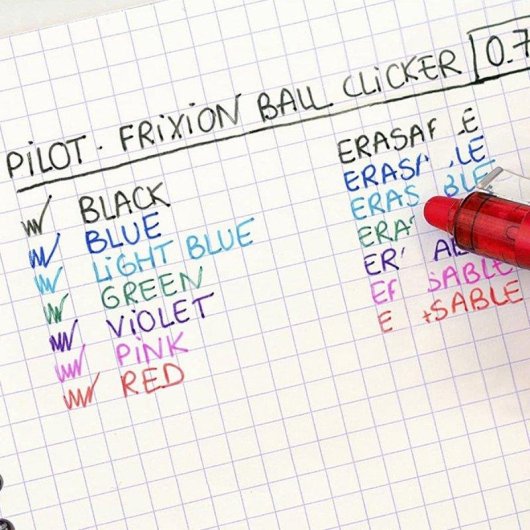 Penna Pilot Frixion Ball Clicker 0.7 mm Cancellabile Ricaricabile Grip Anti Fatica Nero