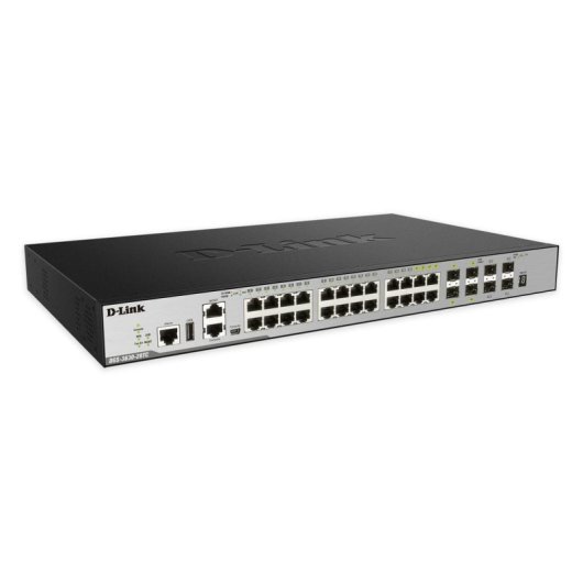 Conmutador D-Link DGS-3630-28TC Gestionado L3 24 Puertos Gigabit Ethernet 4 SFP+ 1U