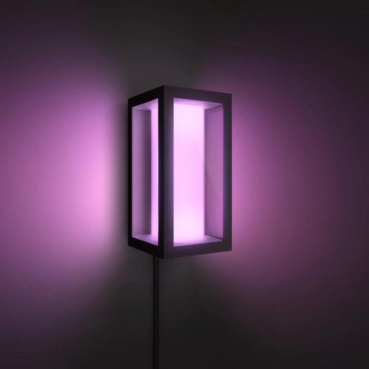 Aplique mural exterior Philips Hue White and Color ambiance Impress Bluetooth Zigbee Negro