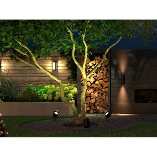 Foco para exteriores inteligente Philips Hue Lily XL Bluetooth/Zigbee Negro