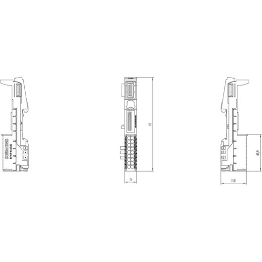 Elektrische Klemme Siemens 6ES7193-6BP00-0DA0 Multifarben 48 g