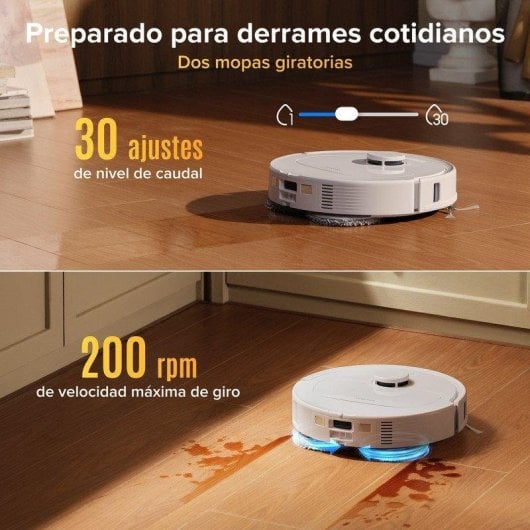 Aspirateur Robot Laveur Roborock Qrevo S Pro Base Multifonction Navigation LiDAR 18 500 Pa Lavage à eau chaude