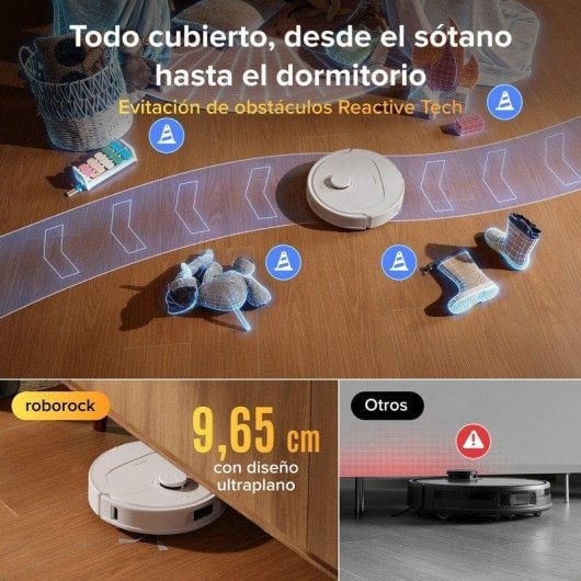 Aspirateur Robot Laveur Roborock Qrevo S Pro Base Multifonction Navigation LiDAR 18 500 Pa Lavage à eau chaude