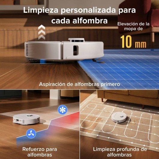 Aspirateur Robot Laveur Roborock Qrevo S Pro Base Multifonction Navigation LiDAR 18 500 Pa Lavage à eau chaude