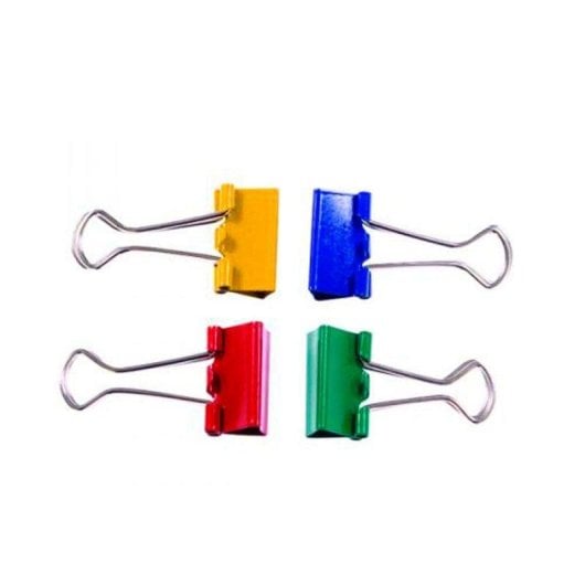 Pinzas Sujetapapeles Q-Connect Lote 10 Metálicas Abatibles 32 mm