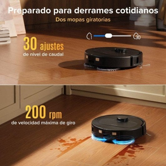 Saugroboter Roborock Qrevo mit Wischfunktion S Pro LiDAR Navigation 18.500 Pa Multifunktionsbasis Anti-Verhedderungsbürste