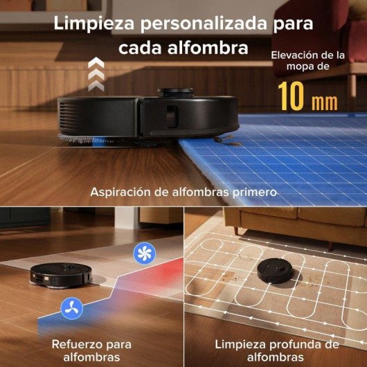 Saugroboter Roborock Qrevo mit Wischfunktion S Pro LiDAR Navigation 18.500 Pa Multifunktionsbasis Anti-Verhedderungsbürste