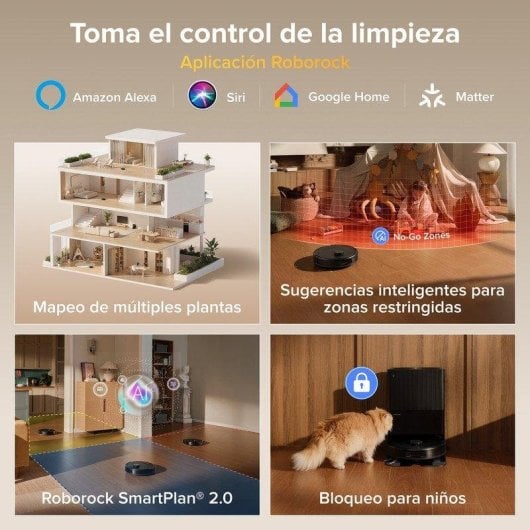 Saugroboter Roborock Qrevo mit Wischfunktion S Pro LiDAR Navigation 18.500 Pa Multifunktionsbasis Anti-Verhedderungsbürste