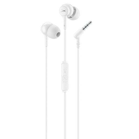 Altec Lansing kabelgebundene In-Ear-Kopfhörer mit 3,5-mm-Klinke für Anrufe und Musik weiß