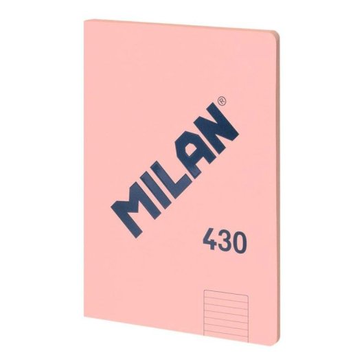 Libreta A4 Milan 430 Encolada Papel Pautado 48 Hojas 95gr Rosa
