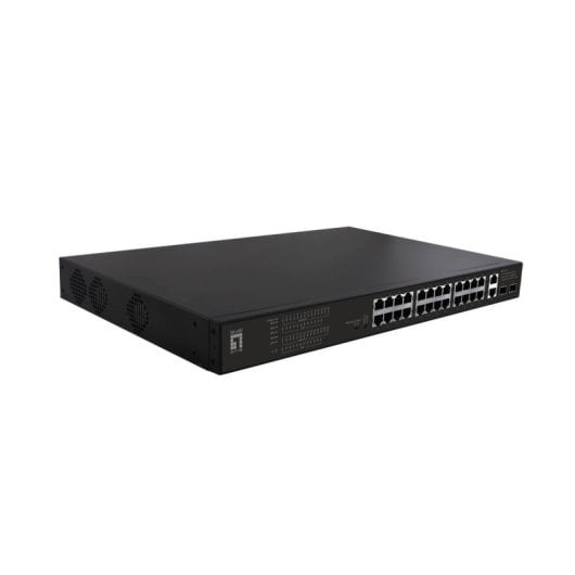 Conmutador LevelOne FGP-2831 No Administrado 28 Puertos Fast Ethernet PoE 1U