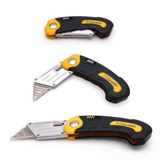 Cutter Navaja Pieghevole 3 Claveles 10 cm