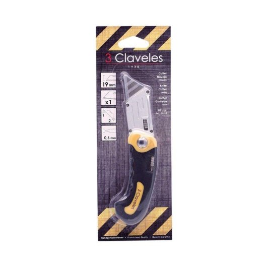 Cutter Navaja Pieghevole 3 Claveles 10 cm