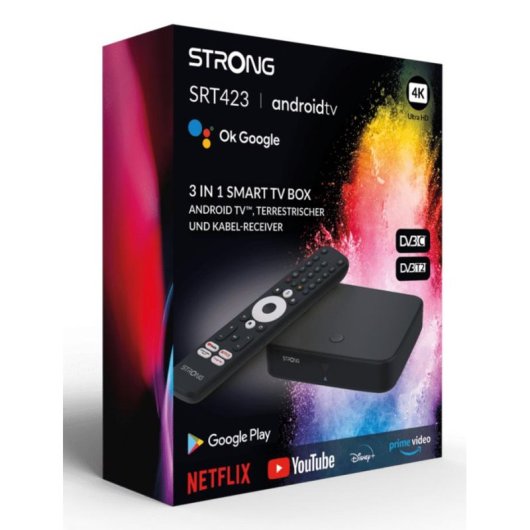 Convertidor Strong SRT423 Android TV 4K Ultra HD 8 GB