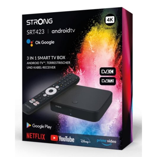 Convertidor Strong SRT423 Android TV 4K Ultra HD 8 GB