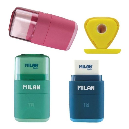 Combinación Goma y Sacapuntas Milan Tri