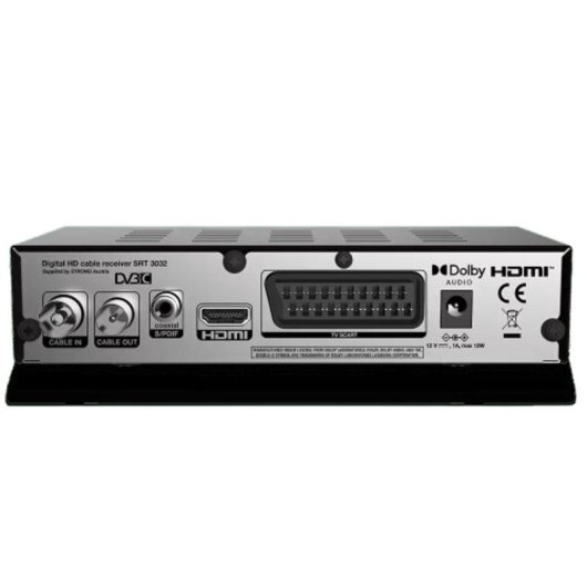 Decoder Strong SRT 3032 Kabel HD DVB-C 1 HDMI 1 USB Schwarz