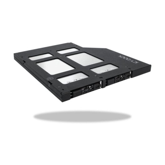 Caisse de disque dur Icy Dock MB852M2PO-B 2 baies ABS Métal Noir