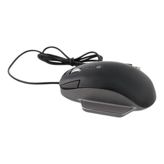 Ratón LMP Elite Pro USB Tipo C 6400 DPI Negro Ergonomía Mano Derecha
