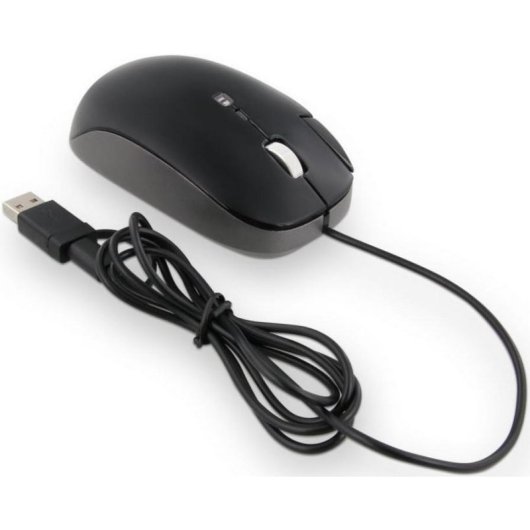 Ratón LMP Elite Pro USB Tipo C 6400 DPI Negro Ergonomía Mano Derecha