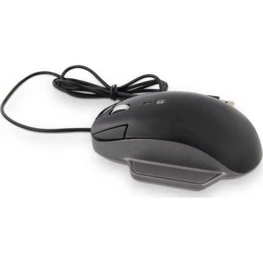 Ratón LMP Elite Pro USB Tipo C 6400 DPI Negro Ergonomía Mano Derecha