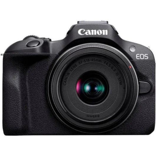 Cámara Mirrorless Canon EOS R100 24.1MP WiFi 18-45mm + RF-S 55-210mm F5-7.1 IS STM