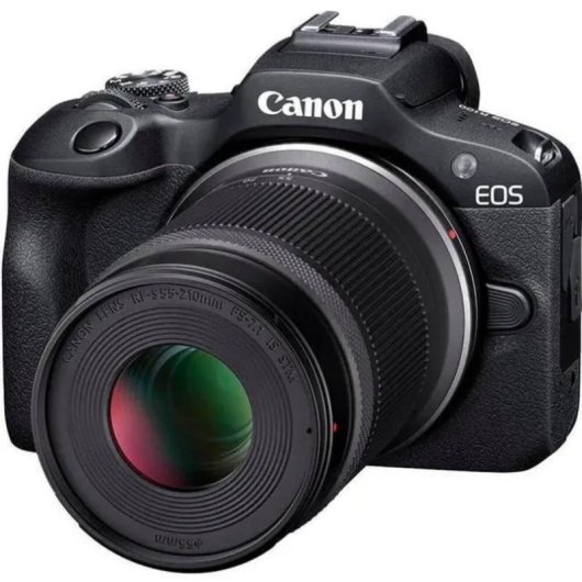 Cámara Mirrorless Canon EOS R100 24.1MP WiFi 18-45mm + RF-S 55-210mm F5-7.1 IS STM