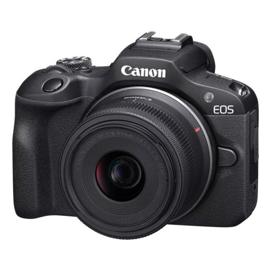 Cámara Mirrorless Canon EOS R100 24.1MP WiFi 18-45mm + RF-S 55-210mm F5-7.1 IS STM