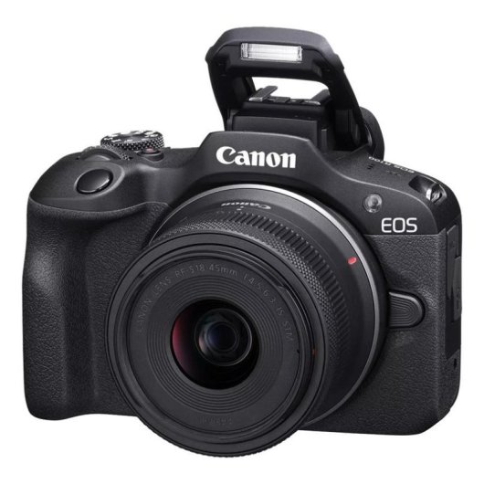 Cámara Mirrorless Canon EOS R100 24.1MP WiFi 18-45mm + RF-S 55-210mm F5-7.1 IS STM