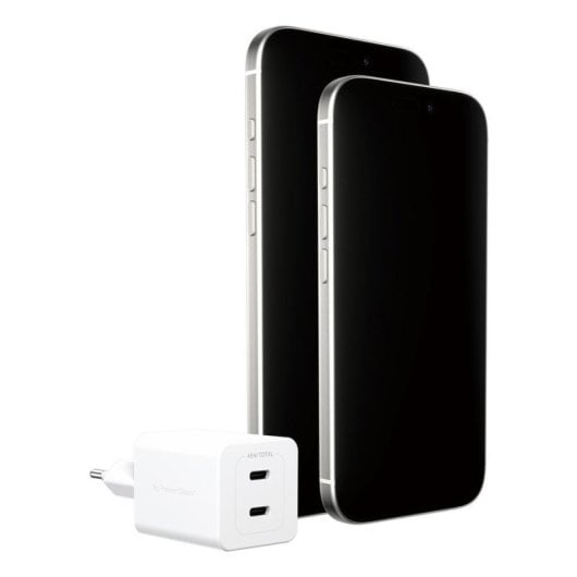 Carregador PanzerGlass Turbo 45W 2x USB-C Branco