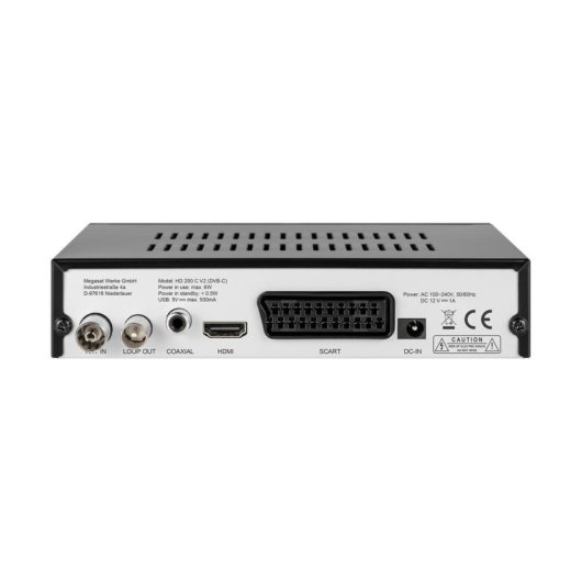 Descodificador Megasat HD 200C V2 Full HD DVB-C