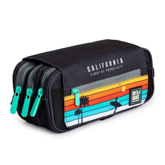 Estuche Portatodo Triple Grafoplás Bits and Bobs Design California 23 x 10 x 10 cm