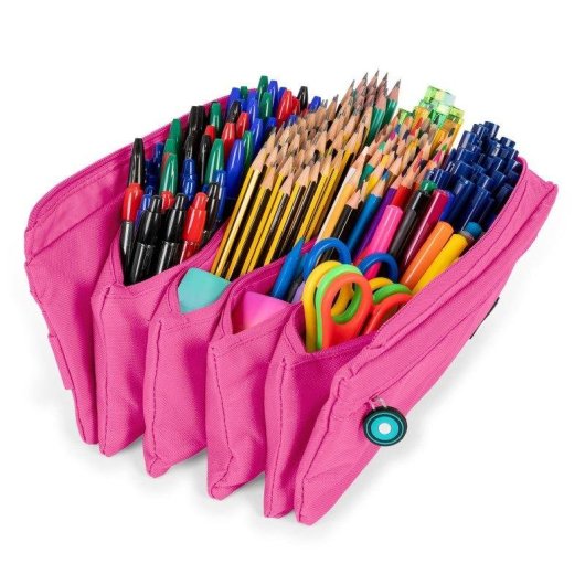 Estuche Portatodo Cuádruple Grafoplás Bits and Bobs Rosa