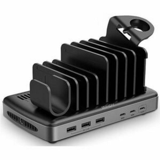Regleta Lindy 73436 6 Tomas USB-A y USB-C con Protección y LED Power