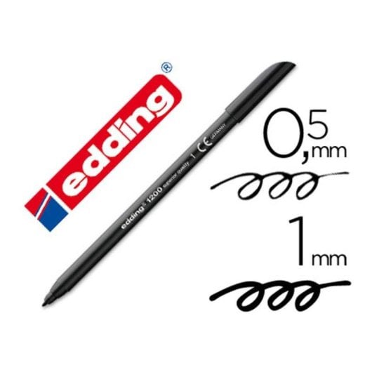 Segnaposto Edding 1200 con punta rotonda 0.5 mm nero