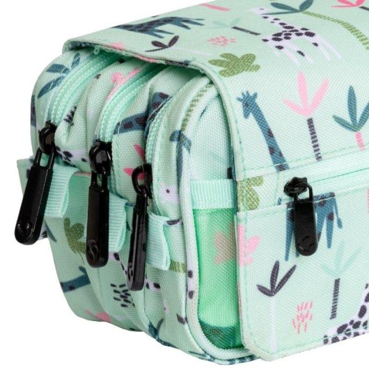 Estuche Portatodo Triple Grafoplás Bits and Bobs Design Jungle